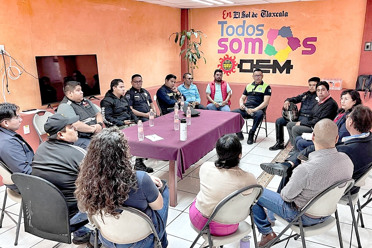 Ayuntamiento de la capital y El Sol de Tlaxcala coordinan acciones para garantizar seguridad y movilidad durante carrera